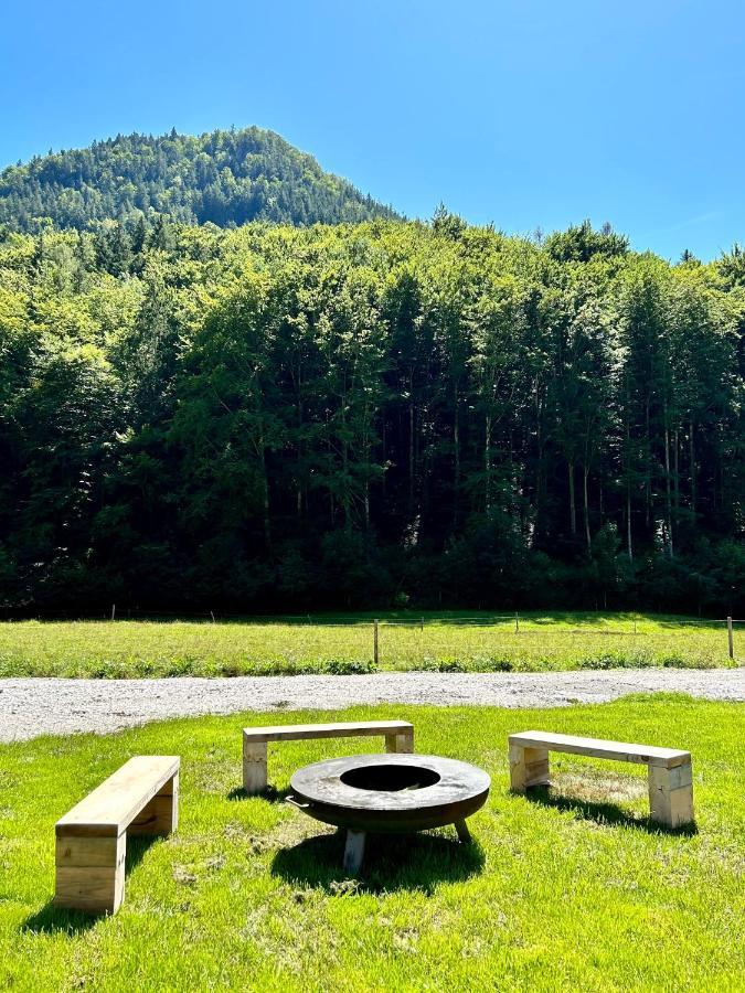 Das Gruenhaus - Dein Chalet In Grünau im Almtal Exteriör bild